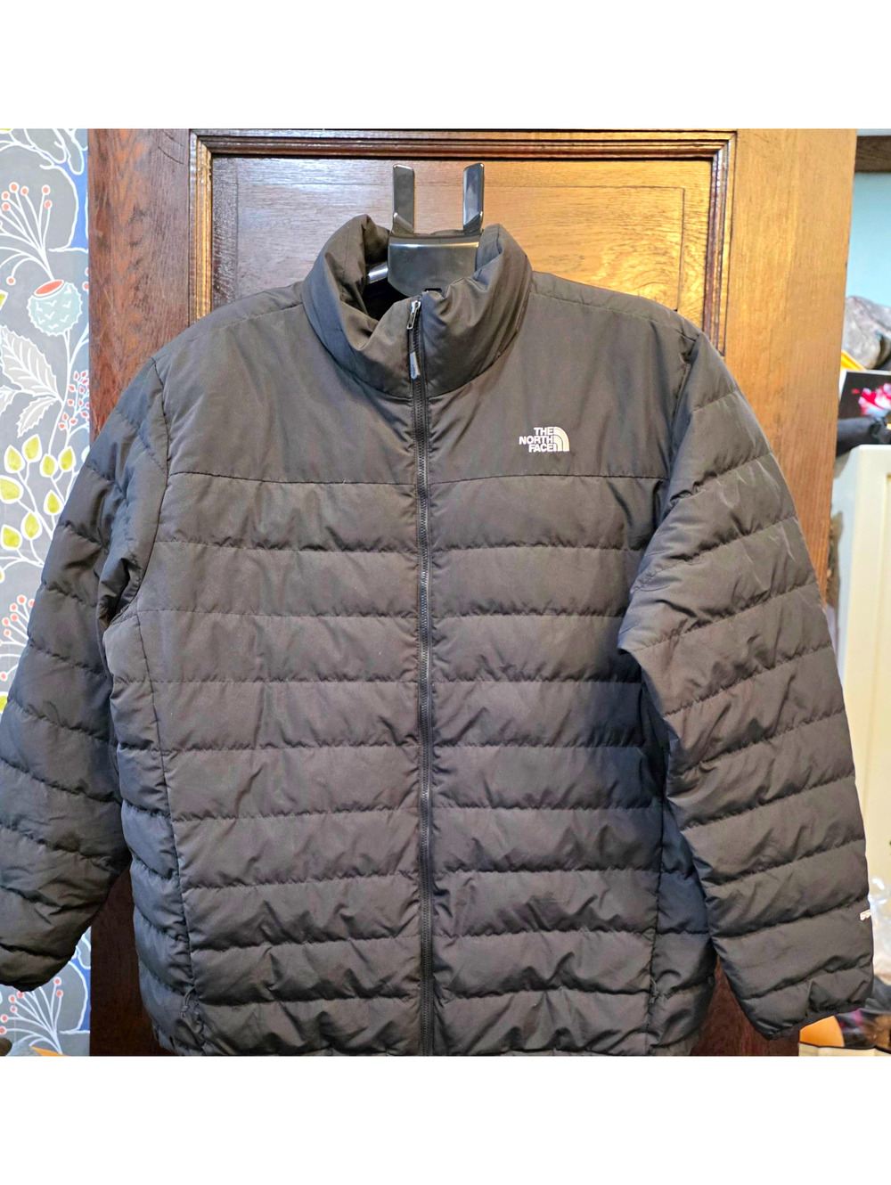 The North Face 550 Men's Down Full Zip Puffer Jacket Black Size 2XL